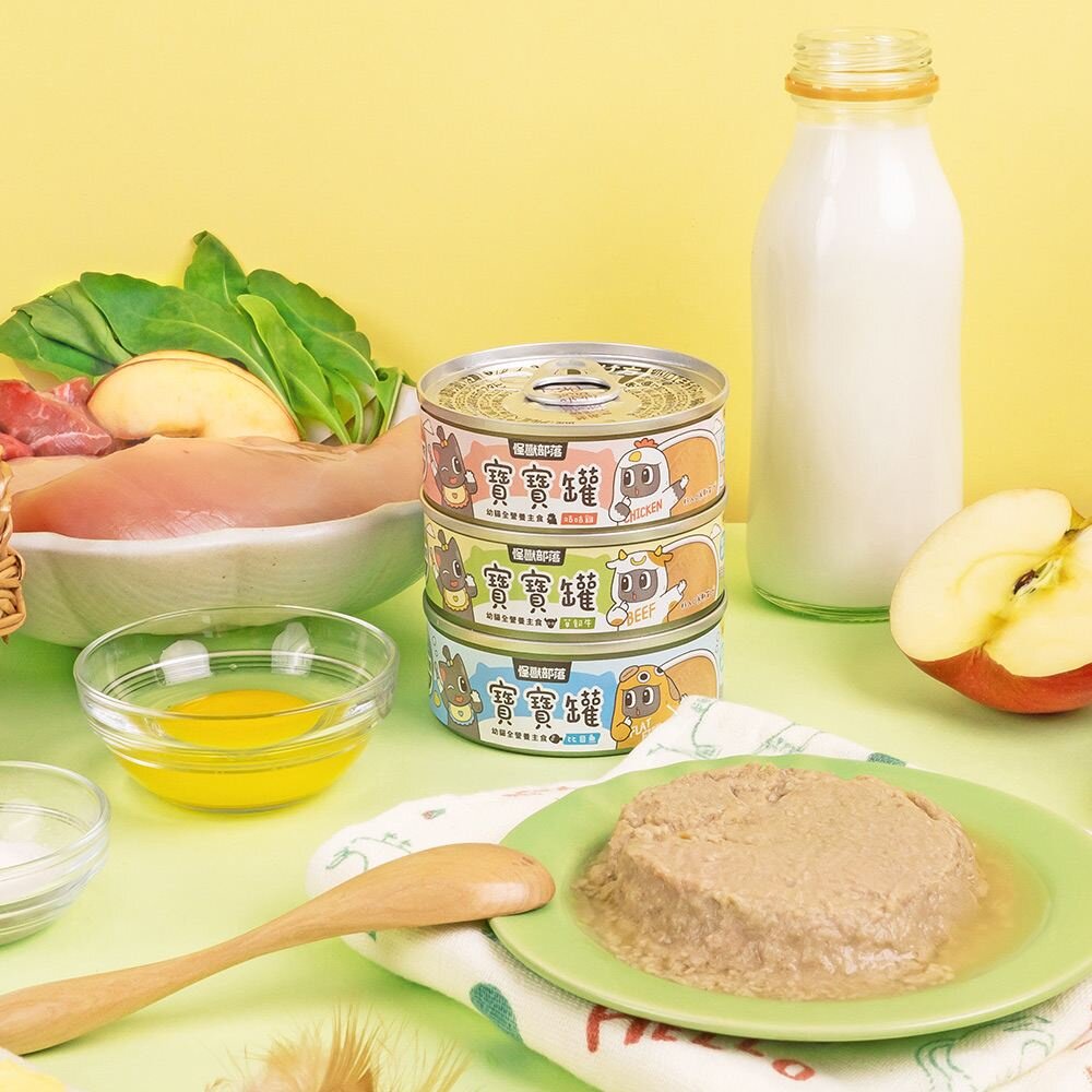 LitoMon 怪獸部落 貓咪主食貓罐【單罐】寶寶罐 無膠罐 開胃慕斯主食罐 貓罐頭『WANG』-圖片-6