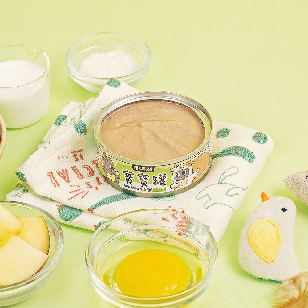 LitoMon 怪獸部落 貓咪主食貓罐【單罐】寶寶罐 無膠罐 開胃慕斯主食罐 貓罐頭『WANG』-圖片-8