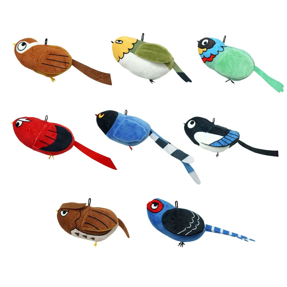 Happ Birds Day 貓草鳥類造型玩具 (隨機出貨) 絨毛玩具 貓草 小鳥 貓草玩具 貓玩具『WANG』-圖片-1