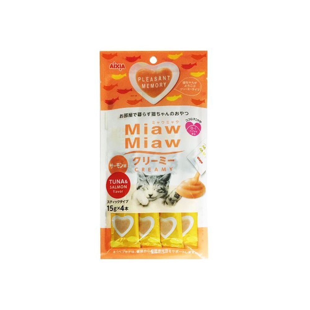 日本 AIXIA 愛喜雅 Miaw 妙喵肉泥【12包組】15gx4入 貓零食 貓肉泥『WANG』-圖片-10