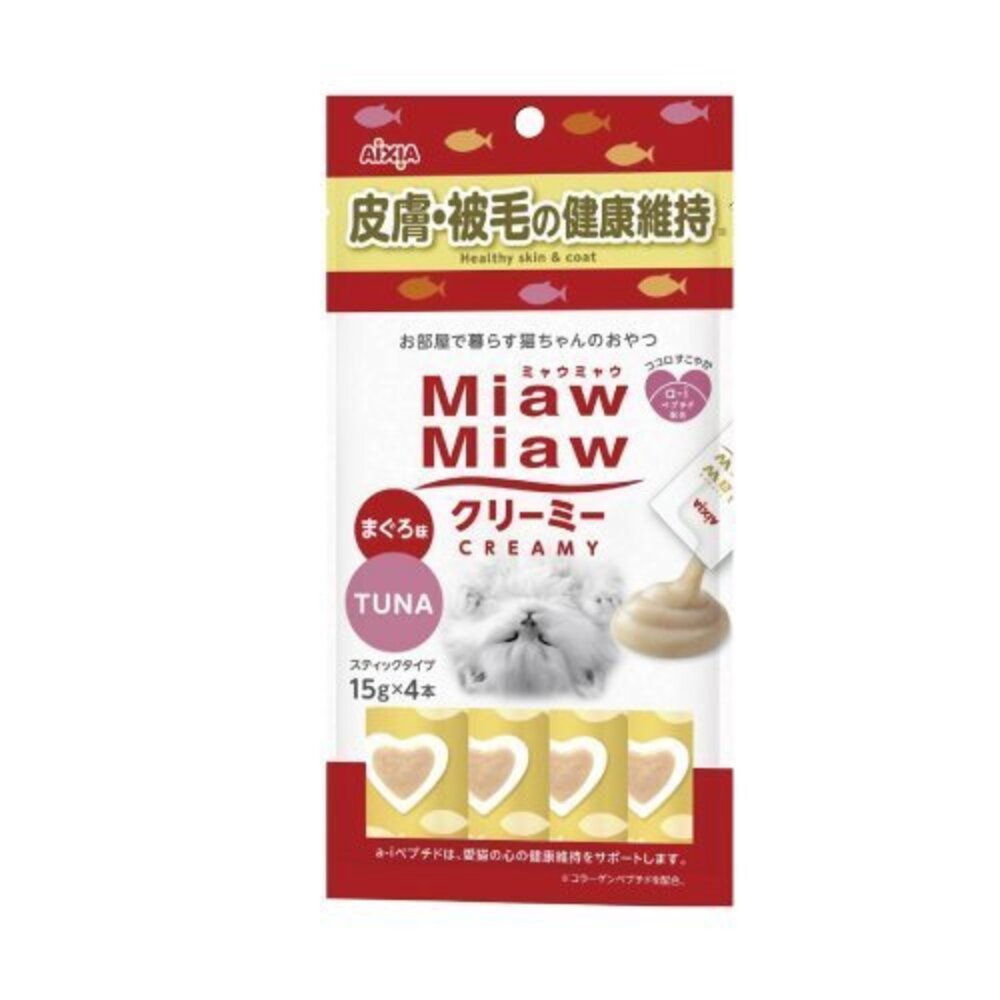 日本 AIXIA 愛喜雅 Miaw 妙喵肉泥【12包組】15gx4入 貓零食 貓肉泥『WANG』-圖片-8