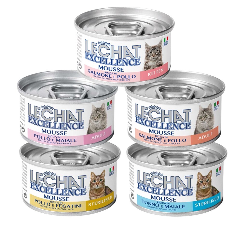 Excellence 義大利 卓越 無榖主食貓罐 85g【24罐組】 主食貓罐 貓罐頭 無穀貓罐『WANG』-圖片-1