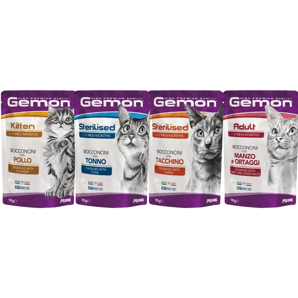 義大利 GEMON 啟蒙 主食貓罐頭【24罐組】 餐包 主食餐包 貓餐包 貓罐頭『WANG』-圖片-6