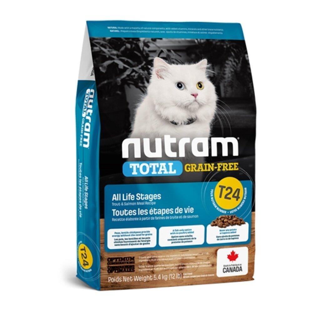 加拿大 Nutram 紐頓 無穀挑嘴全齡貓糧 T24 鮭魚+鱒魚 WDJ推薦 貓乾糧 貓主食 貓飼料『WANG』-圖片-1