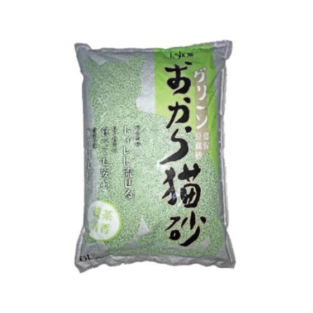 ishow 環保豆腐砂 6L【單包】 強力除臭 綠茶清香 蜜桃清香 除臭力強 低粉塵 貓砂『WANG』-圖片-4