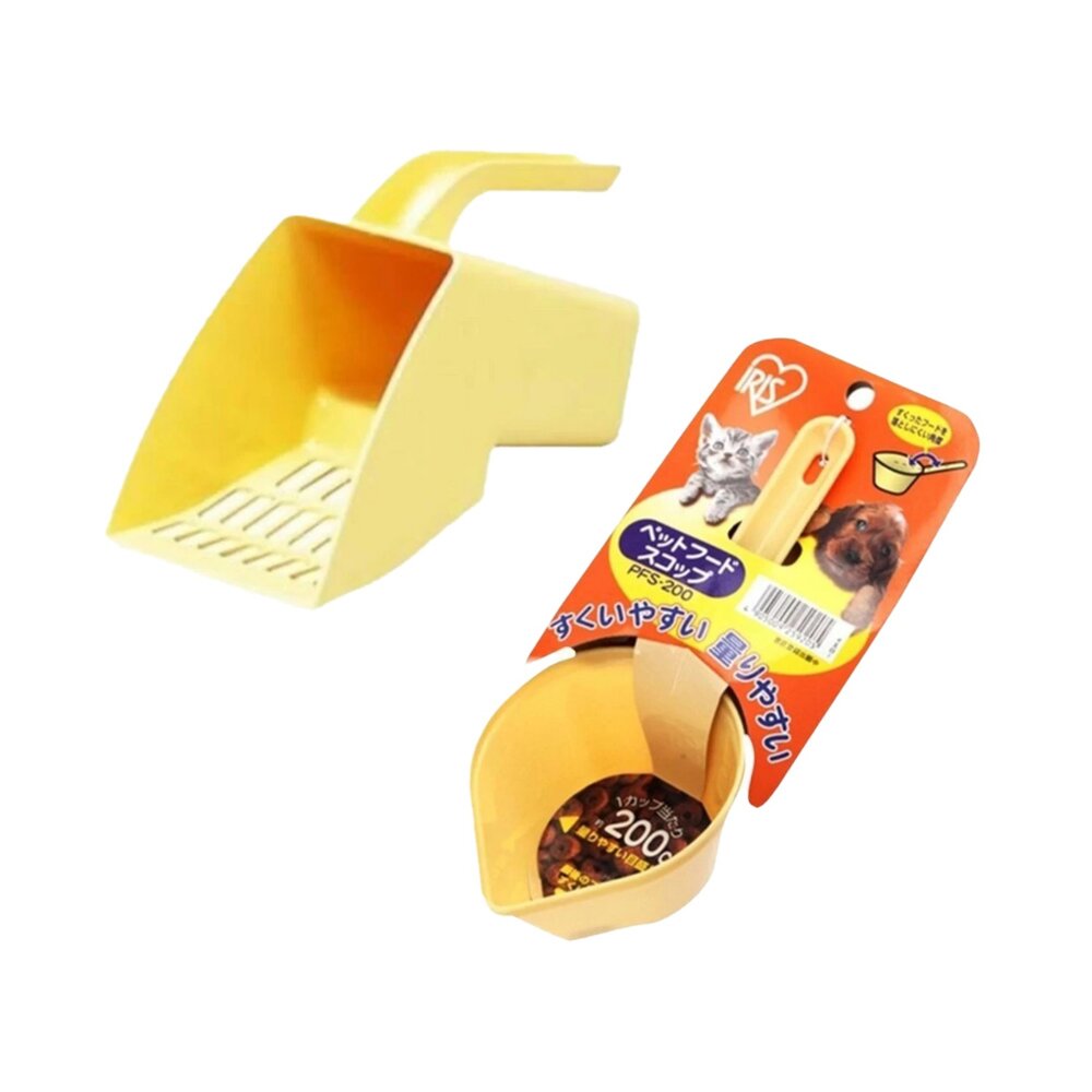 日本 IRIS 飼料鏟 PFS-200 乾糧鏟子 便利貓便盆 SHS-190 大孔貓砂鏟 貓砂鏟『WANG』-圖片-1