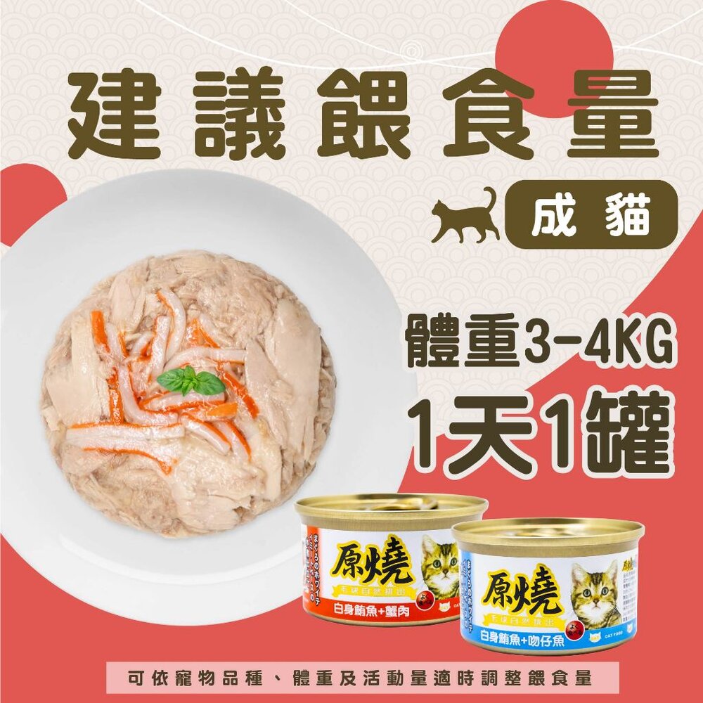 原燒 毛球自然排出 貓罐頭80g【24罐組】鮪魚底|雞肉底 副食貓罐 貓罐頭『WANG』-圖片-7