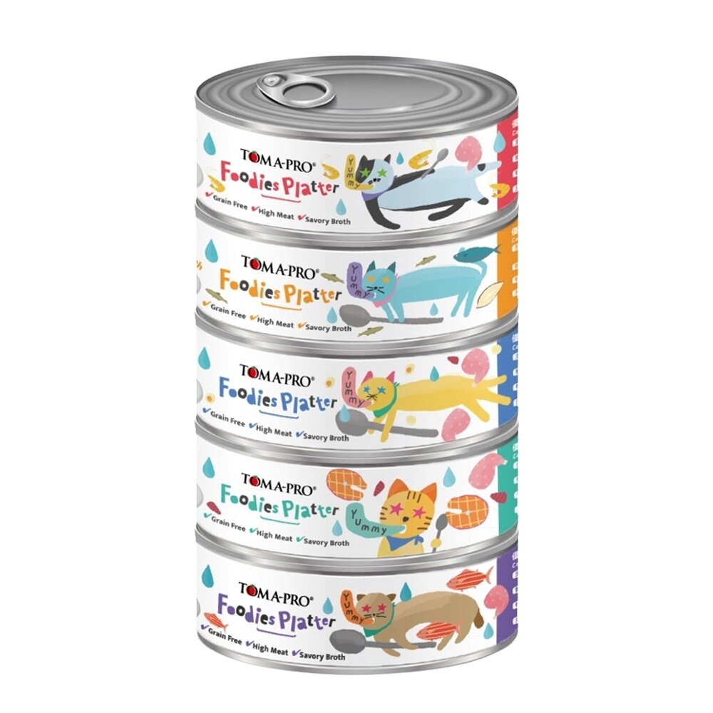 TOMA-PRO 優格 吃貨拼盤貓罐頭80g【單罐】 幼貓 全齡貓 無穀貓罐 貓罐頭『WANG』-圖片-1