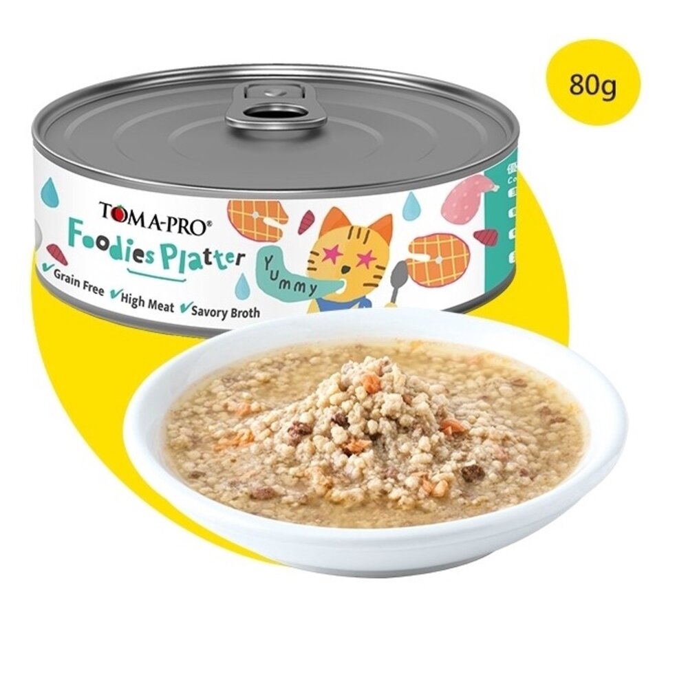 TOMA-PRO 優格 吃貨拼盤貓罐頭80g【單罐】 幼貓 全齡貓 無穀貓罐 貓罐頭『WANG』-圖片-9