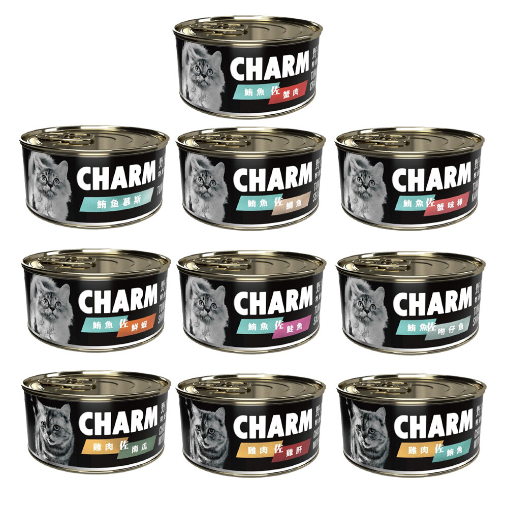 CHARM 野性魅力 特級無穀貓罐80g【24罐組】無穀貓罐 拌食貓罐 貓湯罐 肉湯罐 貓罐頭『WANG』-圖片-1