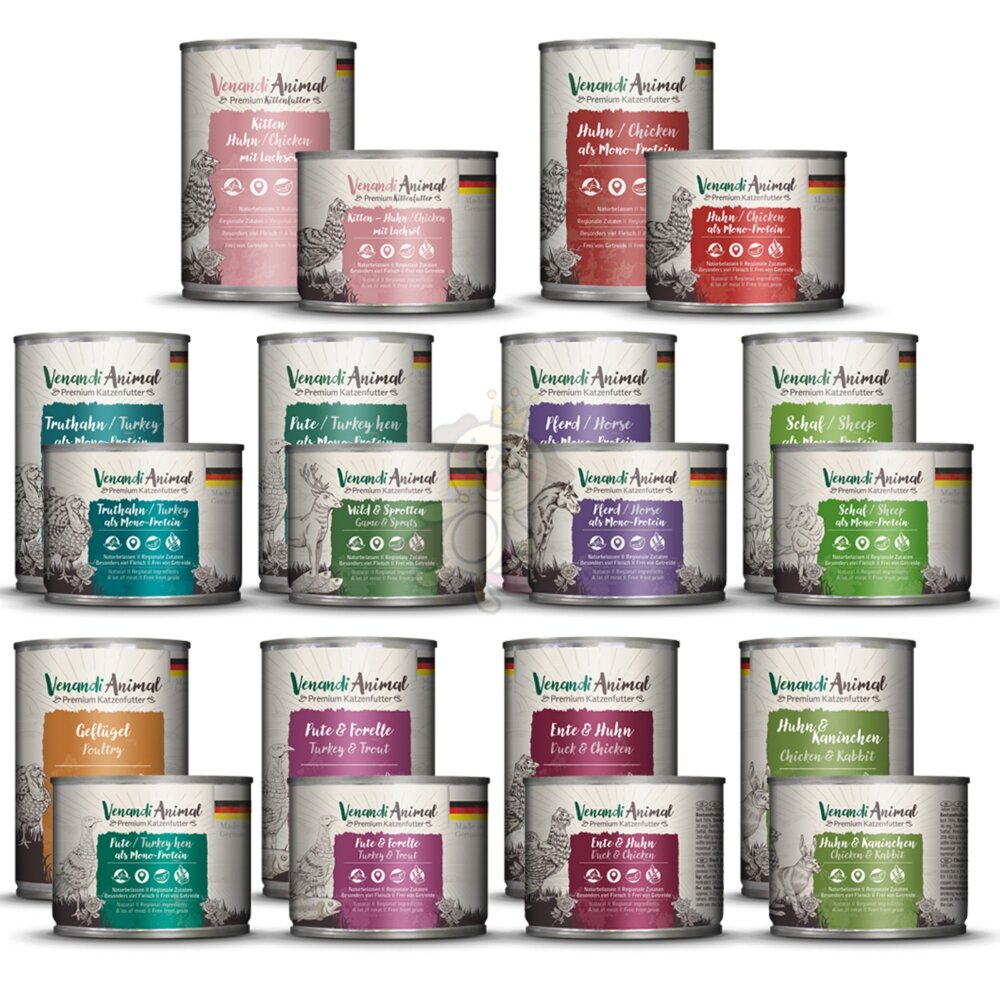 Venandi Animal 貓皇- 經典主食貓罐 200G 400G 經典罐 主食罐 貓罐頭『WANG』-圖片-1