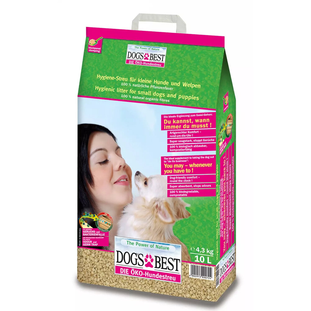 Cats Best 凱優 犬專用 凝結木屑砂 4.3Kg(10L) 環保木屑砂 犬貓通用 貓砂『WANG』-圖片-1