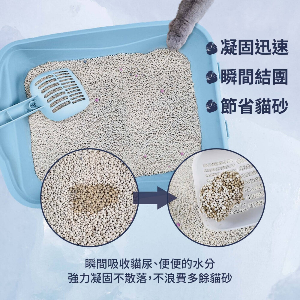 喵博士 0甲醛強效凝結除臭貓砂 5L 球砂款 小米粒款 膨潤土 強效凝結 除臭 0甲醛 貓砂『WANG』-圖片-3