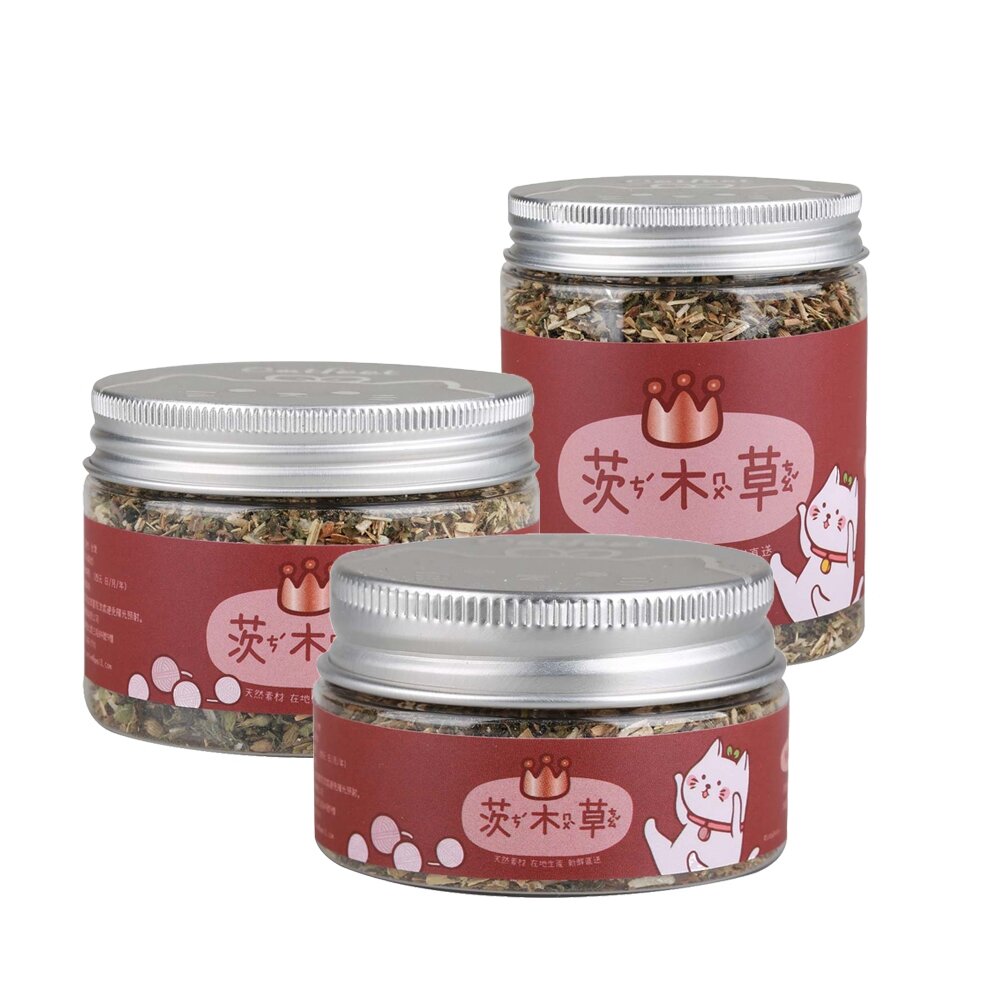 CatFeet 茨木草 特級貓薄荷 銅罐|小罐 大罐 粗細葉貓草 化毛 可撒在貓玩具抓板上 貓零食『WANG』-圖片-1