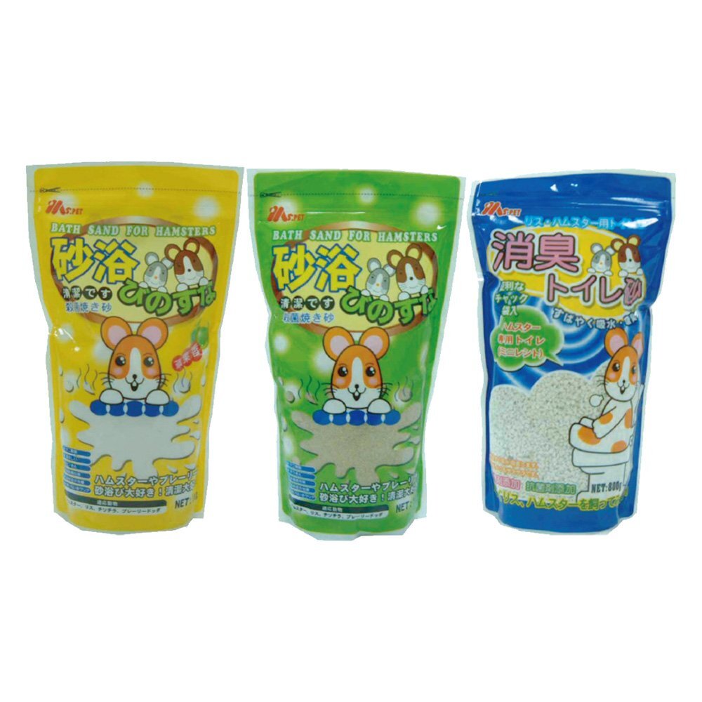 MS.PET 愛鼠沐浴砂 薰衣草/蘋果香1KG/鼠砂800G 保持環境乾爽清香 鼠適用『WANG』-圖片-1