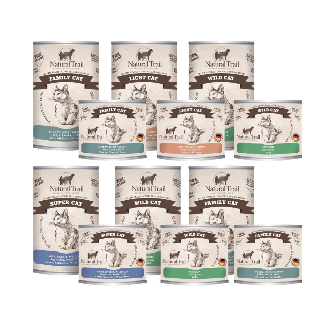 NATURAL TRAIL 自然小徑 貓咪主食罐【12罐組】200g 400g 無穀罐 主食貓罐 貓罐頭『WANG』-圖片-1