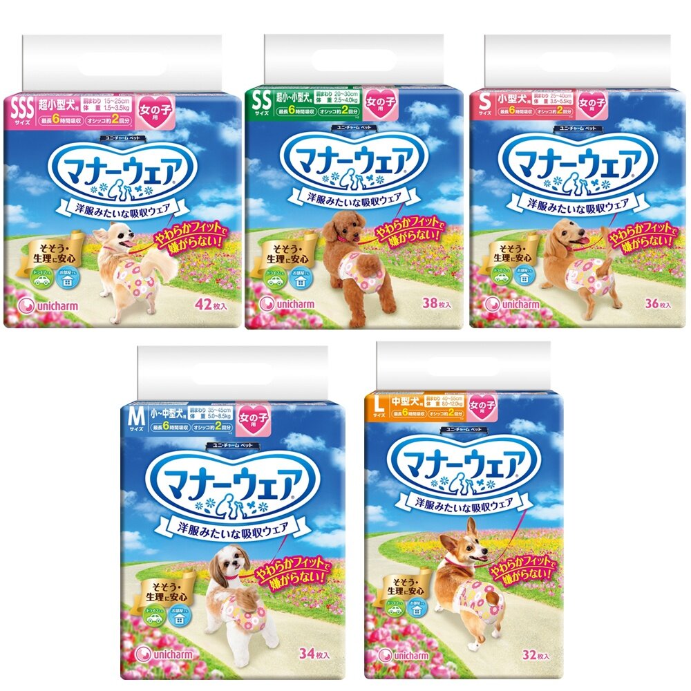 日本嬌聯 Unicharm消臭大師 女專用禮貌帶SSS-L 一般款|格紋版 拋棄式禮貌帶 生理帶『WANG』-圖片-4