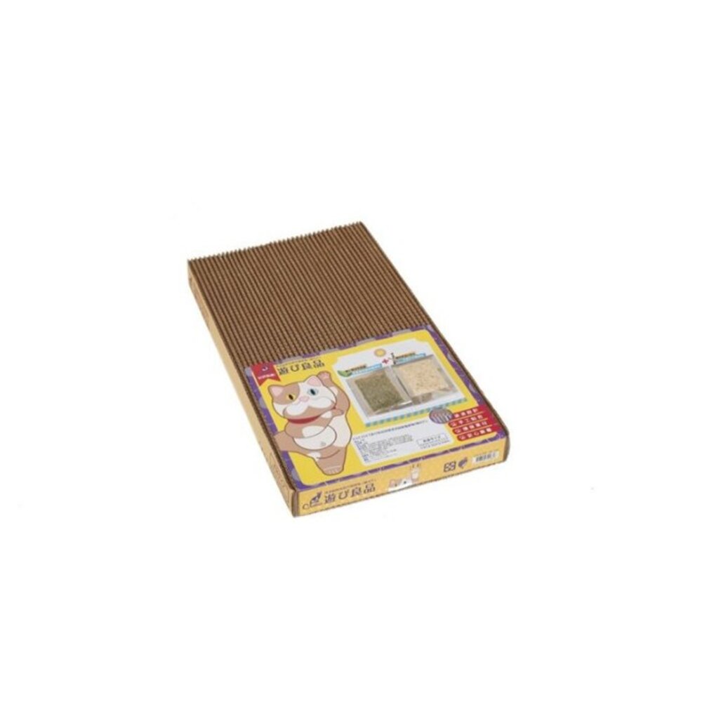 Catfeet 遊玩良品 貓抓板 單盒 箱型 波浪耐磨 補充板 津波貓抓板 大斜坡貓抓板『WANG』-圖片-2