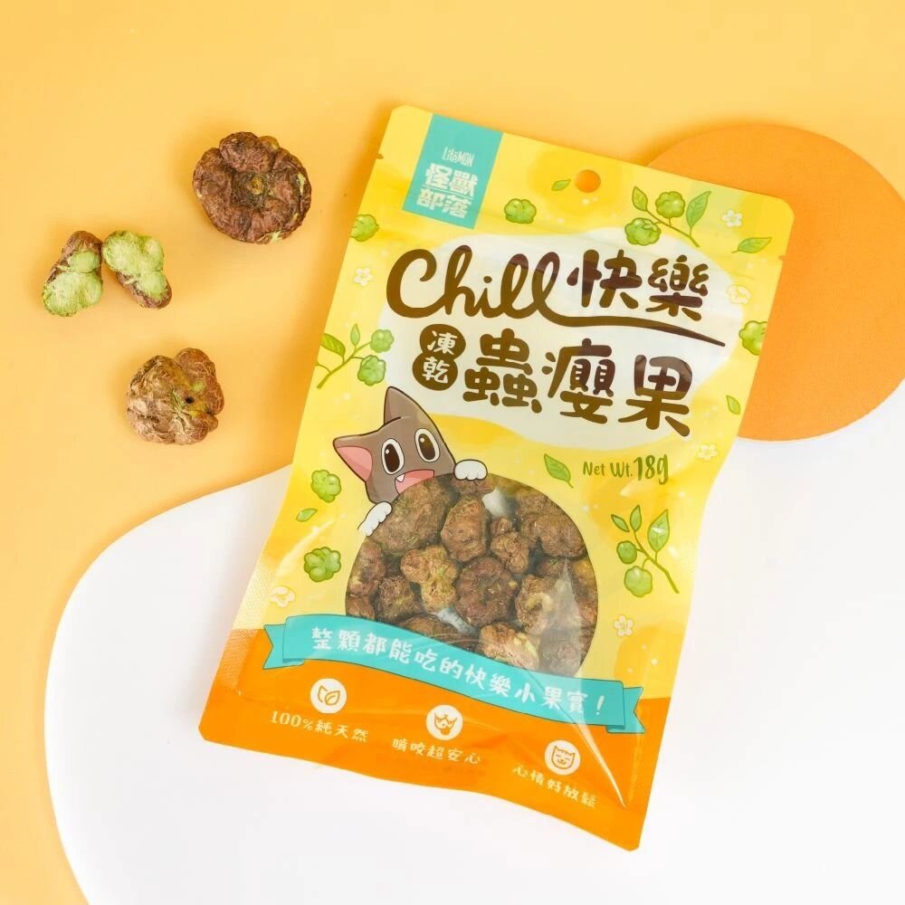 怪獸部落 怪獸卡滋KAZZZ 快樂凍乾蟲癭果 慢烘搖搖鮮肉酥四連串包 搖搖鮮肉酥 狗零食 貓零食『WANG』-圖片-4