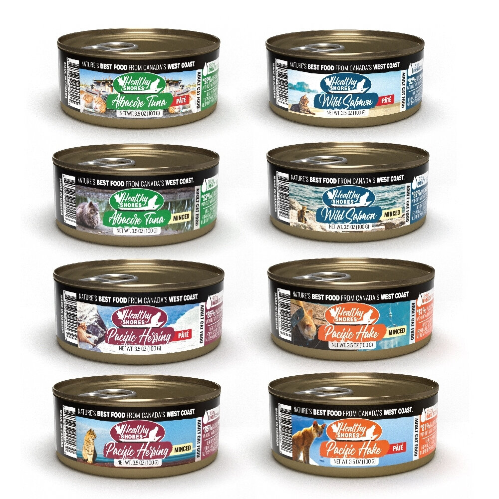 加拿大 HEALTHY SHORES 健康海岸 貓主食罐肉泥 切碎 100g【單罐】主食罐 貓罐頭『WANG』-圖片-1