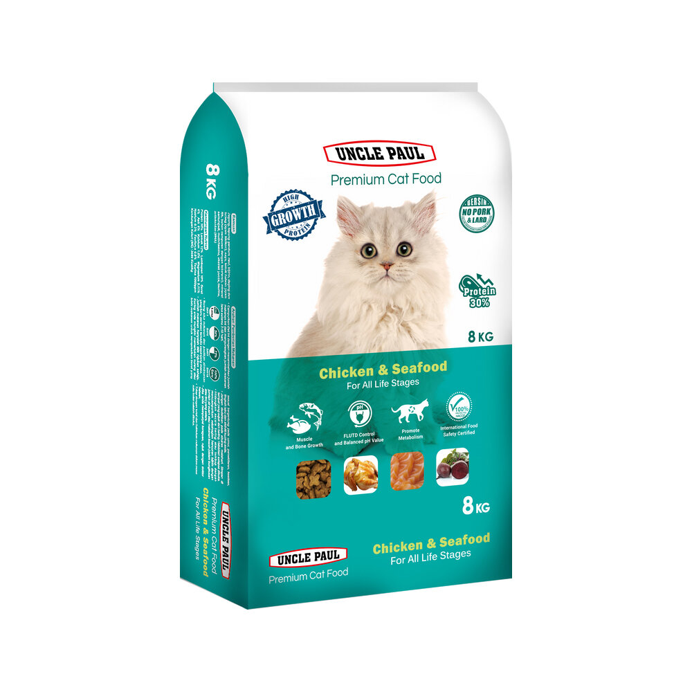 UNCLE PAUL 保羅叔叔 高級貓糧 8kg-18kg 均衡維他命與礦物質 化毛配方 貓糧『WANG』-圖片-4