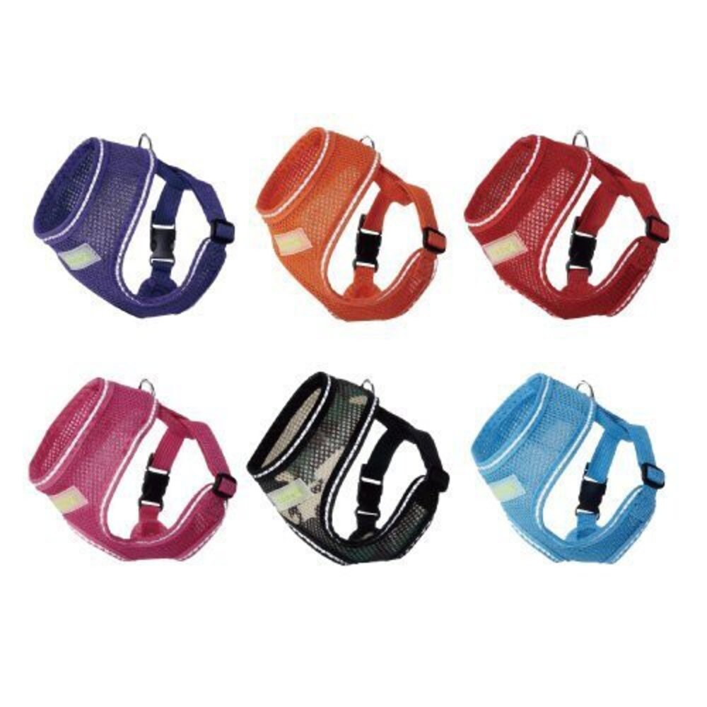 2278794589-寵愛物語 反光安全輕透胸背衣 S號 /M號 反光邊條增加夜間安全性 輕量優異的透氣性材質『WANG』