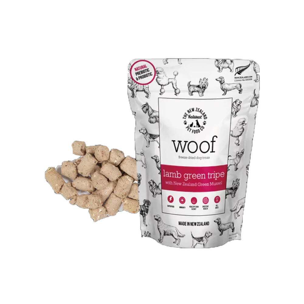 NZ Natural 鮮開凍 woof 狗狗香酥風乾零食 小翅雞 牛綠草胃 羊綠草胃 山羊肉 狗零食『WANG』-圖片-6