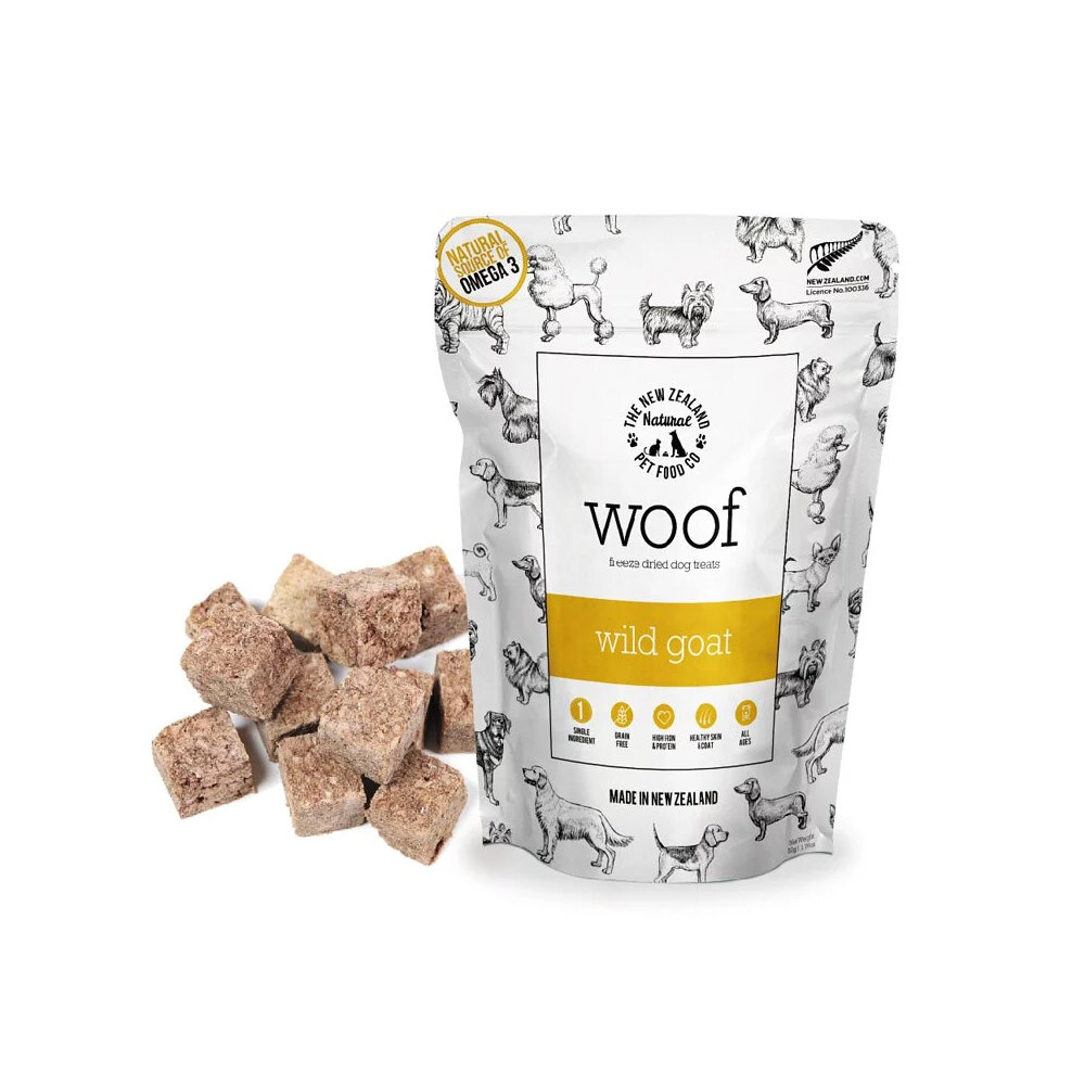 NZ Natural 鮮開凍 woof 狗狗香酥風乾零食 小翅雞 牛綠草胃 羊綠草胃 山羊肉 狗零食『WANG』-圖片-8