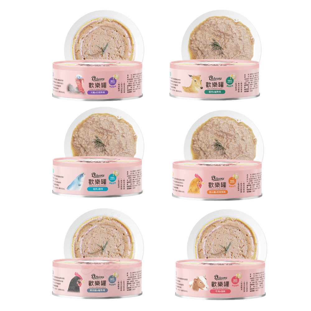 O’cheers 歡樂城市 歡樂罐 無膠主食餐罐|歡樂機能罐【24罐組】無膠罐 肉泥罐 幕斯罐『WANG』-圖片-1