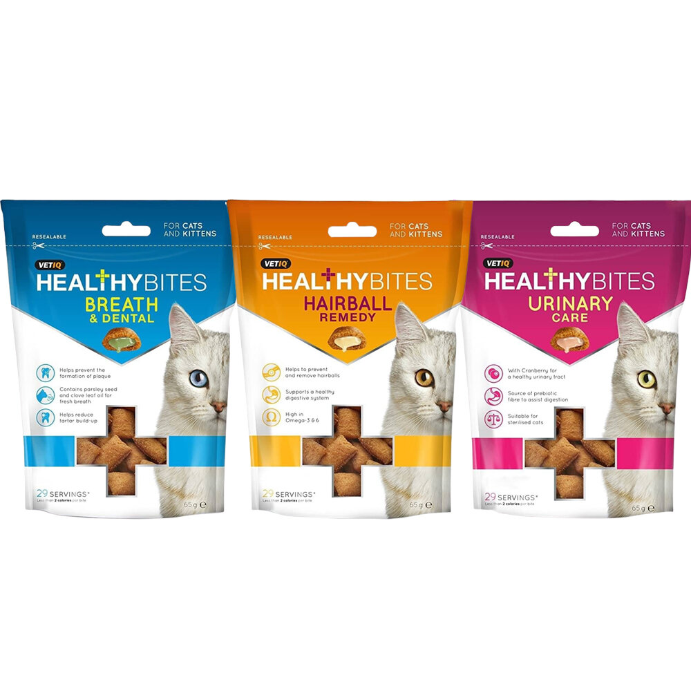 VETIQ 英國唯愛Q 保健機能餡餅 65g 化毛保健 口腔保健 泌尿道保健 貓餡餅 貓點心 貓零食『WANG』-圖片-1