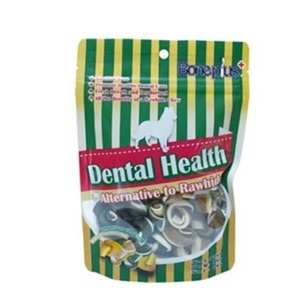 BONE PLUS犬用潔牙棒系列 袋裝 100~120g/包(平裝包) 多款尺寸可選 狗零食『WANG』-圖片-3