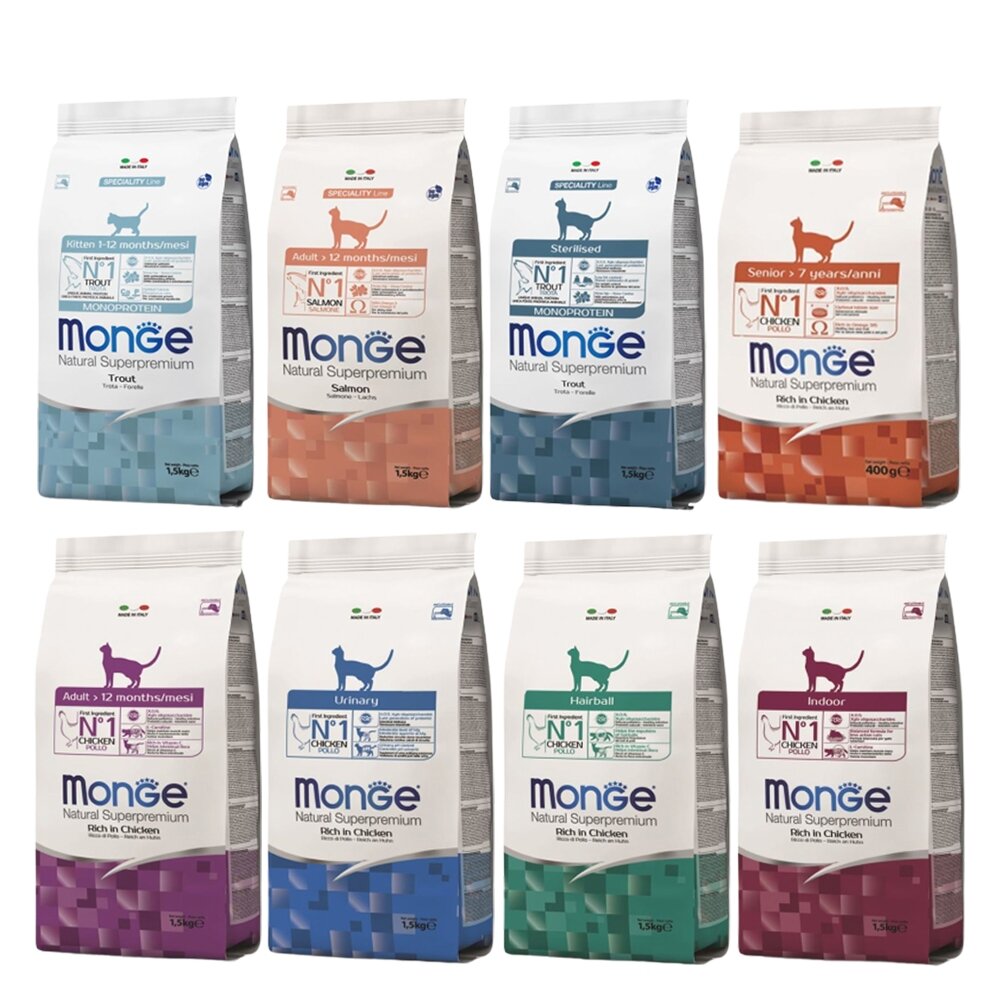 Monge 瑪恩吉 貓糧 10kg【免運】全能系列 泌尿保健 貓乾糧 貓主食 貓飼料『WANG』-圖片-1