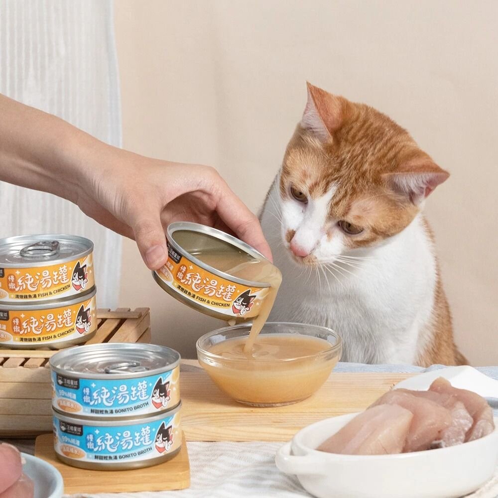 汪喵星球 貓罐頭 80g【單罐】低磷低蛋白主食貓罐 無膠慢燉純湯罐 主食罐 純湯 湯罐 補水罐 低磷罐『WANG』-圖片-7