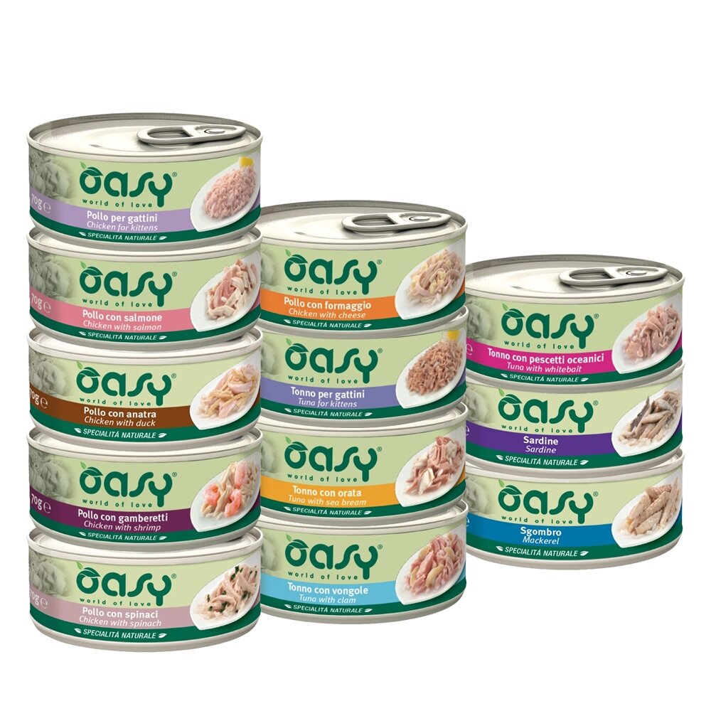 23162257356-Oasy 愛食肉肉罐 70g【24罐組】肉肉罐 點心罐 貓罐 副食貓罐 貓罐頭『WANG』