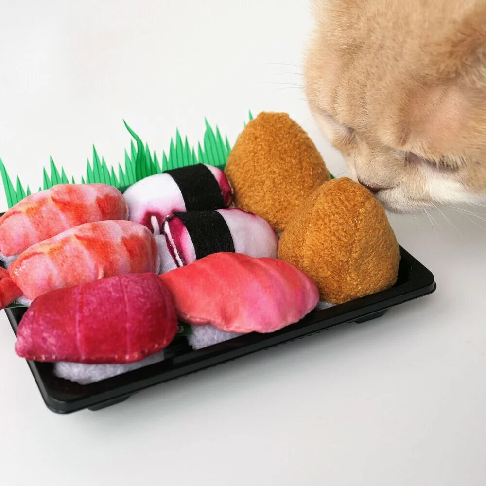 CATWANT 貓咪旺農場 貓壽司玩具 貓薄荷|木天蓼填充 造型玩具 貓玩具『WANG』-圖片-8