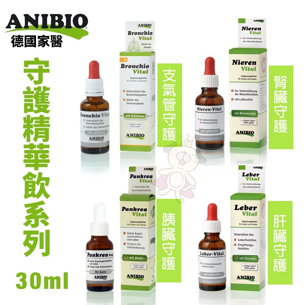 ANIBIO 德國家醫 營養守護精華飲 支氣管守護 腎臟守護 肝臟守護 免疫守護 營養品 犬貓適用『WANG』-圖片-3