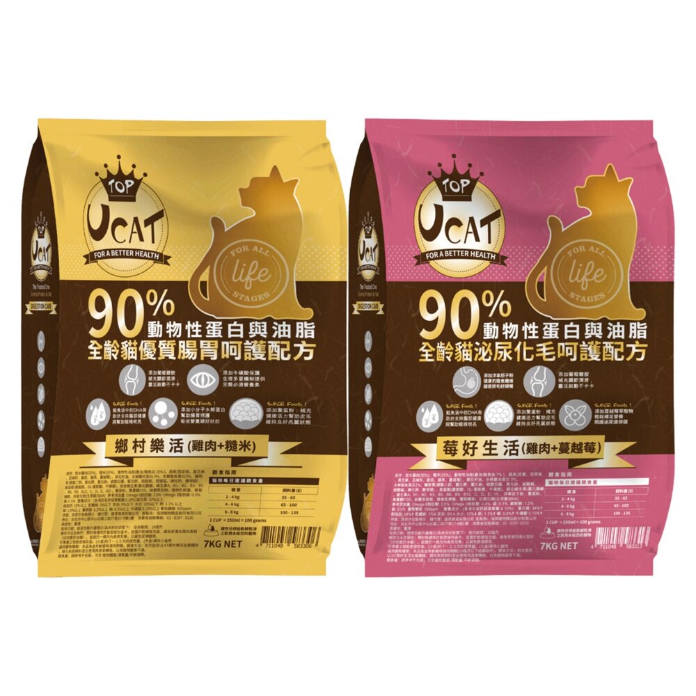 UCAT 全齡貓 13.6kg 莓好生活 鄉村樂活 高蛋白 貓乾糧 貓主食 貓飼料『WANG』-圖片-2
