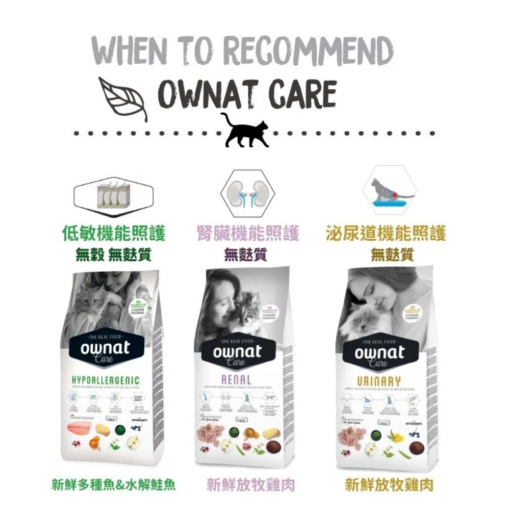 OWNAT 歐娜特 無穀全天然貓糧 小包裝300g-1kg 頂級 超級 機能 全齡貓 室內貓 貓飼料『WANG』-圖片-4