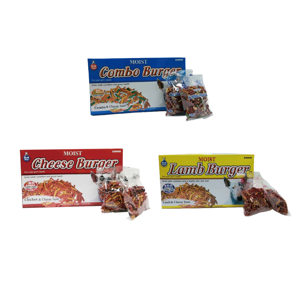 BOWWOW 犬用起司條100gX12包 盒裝 高鈣綜合起司|雞肉香濃起司|羊肉香濃起司條 狗零食『WANG』-圖片-1