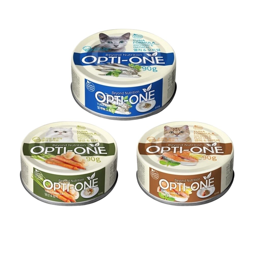 OPTI-ONE 歐力 BOOST 化毛主食貓罐 90g【單罐】主食罐 韓國貓罐 貓主食罐 高適口性 貓罐頭『WANG』-圖片-1