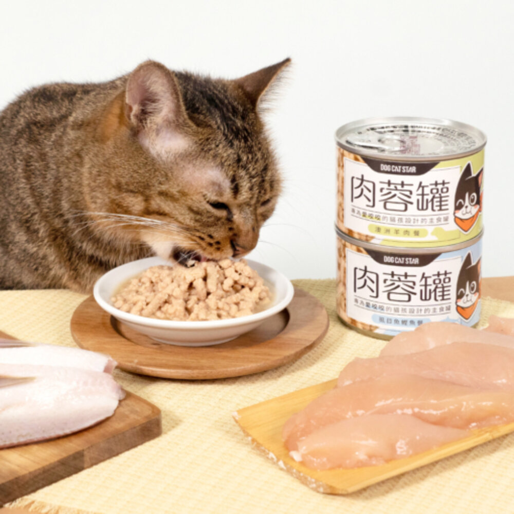 DogCatStar 汪喵星球 無膠貓主食罐【單罐】咬咬肉蓉 低脂罐 主食罐 貓罐頭『WANG』-圖片-3