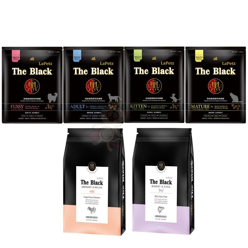 LaPetz 樂倍 The Black 黑酵母 無穀貓糧 保健貓糧 單一無穀貓糧 貓飼料『WANG』-圖片-1