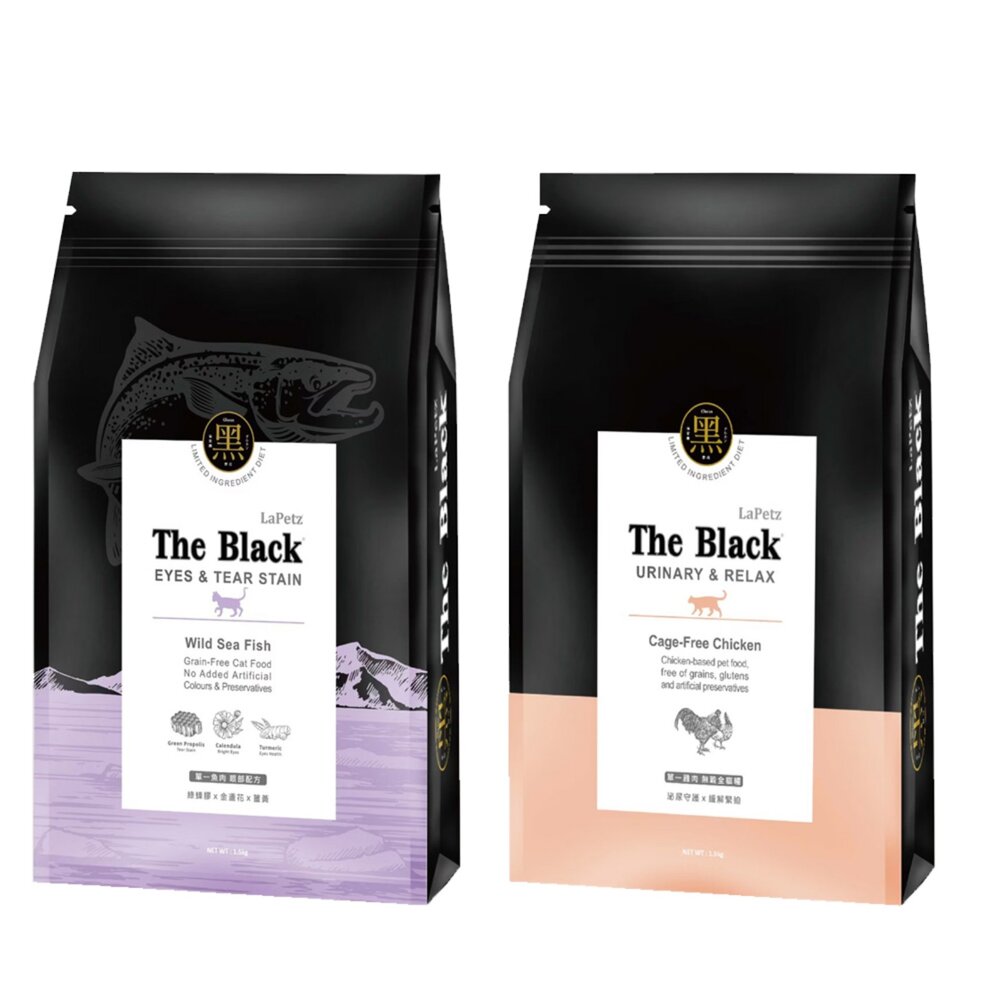 樂倍 The Black 黑酵母 貓飼料 無穀保健糧 黑酵母羊奶營養凍心 單一肉源 超低敏蟲蛋白 貓乾糧『WANG』-圖片-2