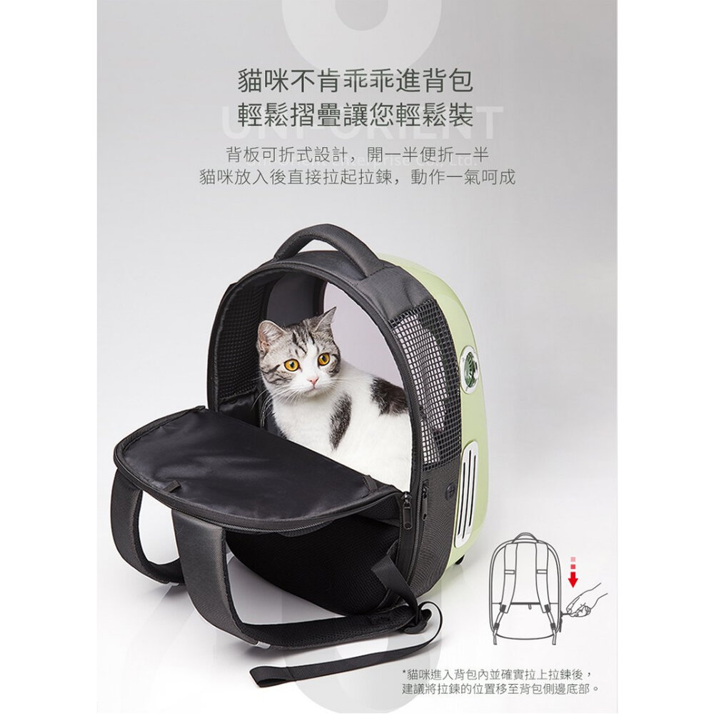 PETKIT 佩奇 寵物外出摺疊後背包 智能貓用背包 寵物外出包 寵物手提袋 寵物提籠 寵物背包『WANG』-圖片-6