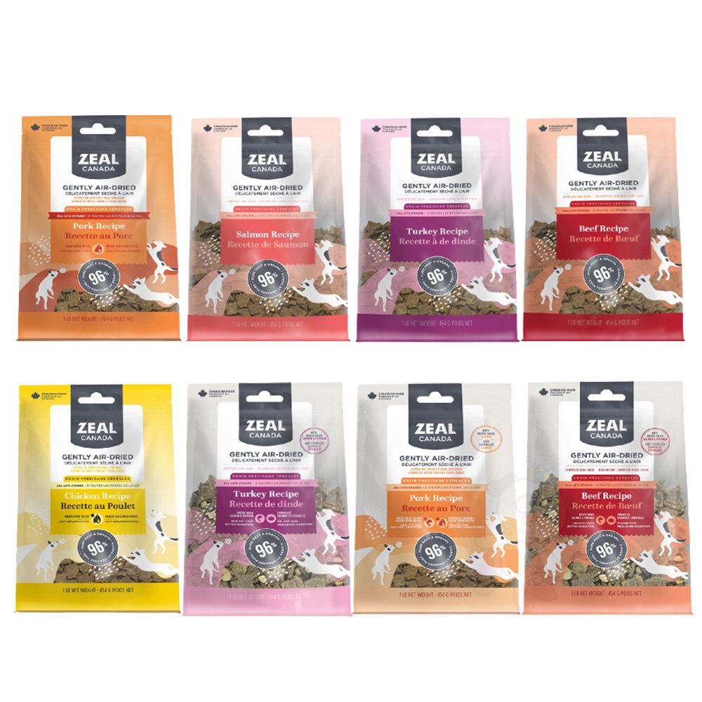 ZEAL 真致 96%風乾主食糧 454g 1kg 風乾主食糧+凍乾 風乾 主食 肉片 狗飼料 全齡犬『WANG』-圖片-1