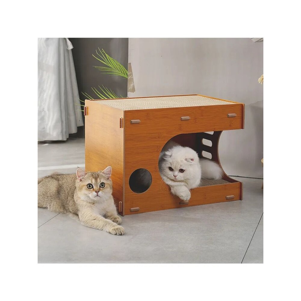 喵仙兒 造型貓抓板 劍麻貓抓盆 沙灘椅 電視機 泡麵 酪梨 大富翁三腳 三眼怪 貓抓板『WANG』-圖片-3