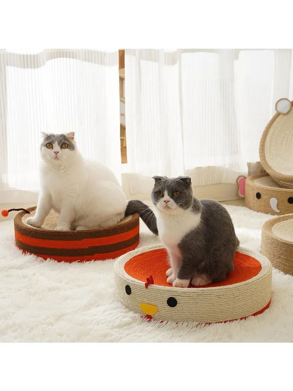 喵仙兒 造型貓抓板 劍麻貓抓盆 沙灘椅 電視機 泡麵 酪梨 大富翁三腳 三眼怪 貓抓板『WANG』-圖片-4