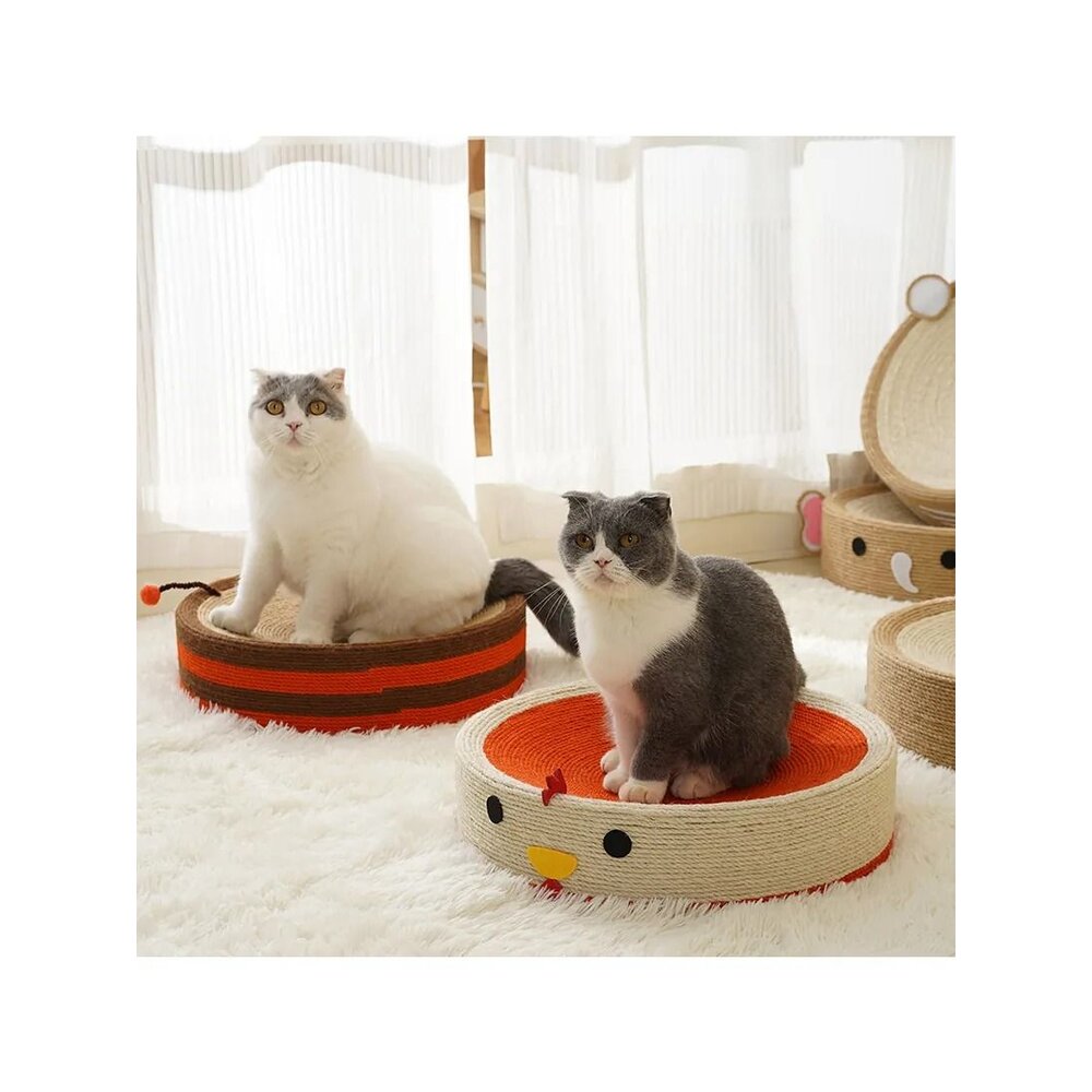 喵仙兒 造型貓抓板 劍麻貓抓盆 沙灘椅 電視機 泡麵 酪梨 大富翁三腳 三眼怪 貓抓板『WANG』-圖片-4