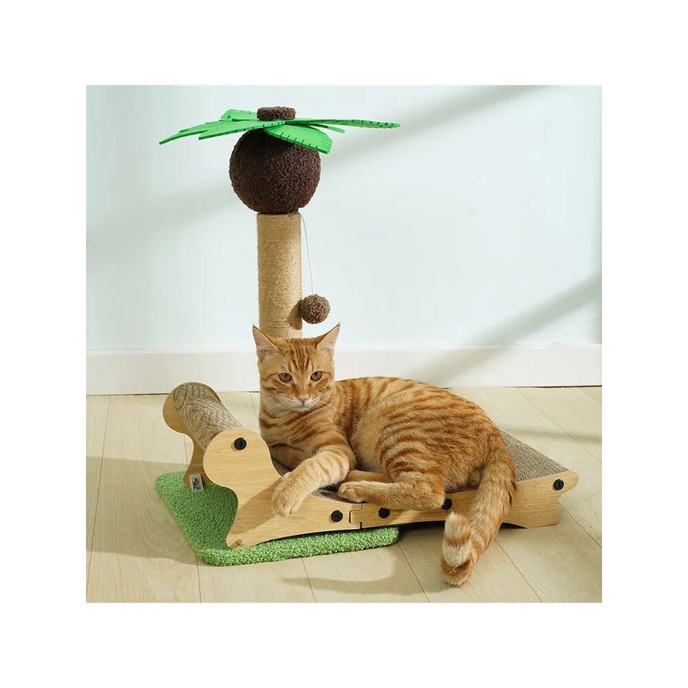 喵仙兒 造型貓抓板 劍麻貓抓盆 沙灘椅 電視機 泡麵 酪梨 大富翁三腳 三眼怪 貓抓板『WANG』-圖片-5