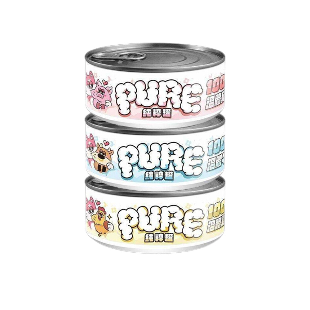 23875527414-COUCH POTATO 沙發馬鈴薯 PURE 純粹主食罐80g【24罐組】單一溫體肉 純粹罐 貓罐頭『WANG』